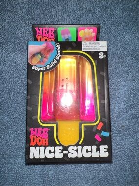 **AUTHENTIC** NeeDoh Nice-Sicle Toy - Pink, Orange, Yellow
